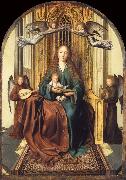 Quentin Massys The Virgin and Child Enthroned,with four Angels oil painting reproduction